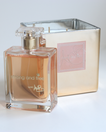 Strong and Free Candle in GOLD & Fragrance